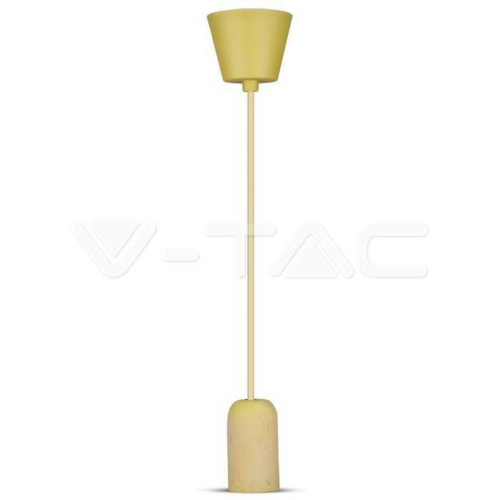 Lampadario con Portalampada Calcestruzzo Giallo