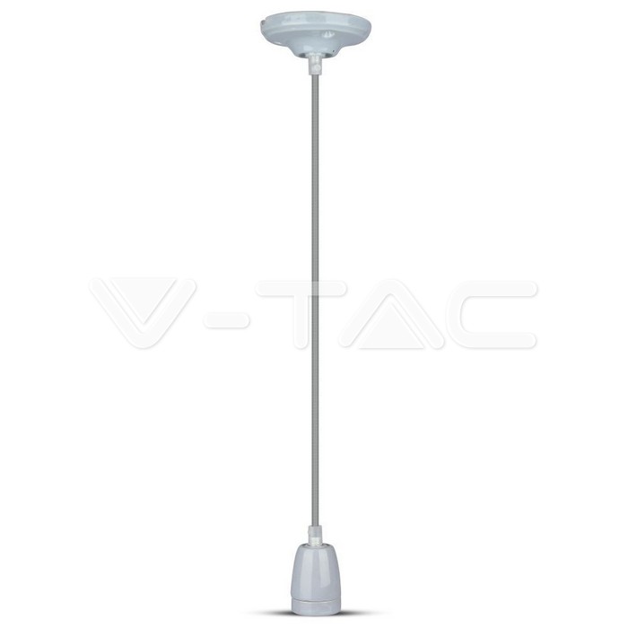 Lampadario con Portalampada Porcellana Grigio