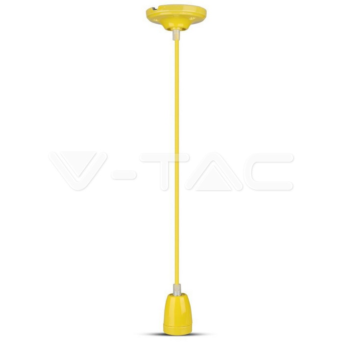 Lampadario con Portalampada Porcellana Giallo