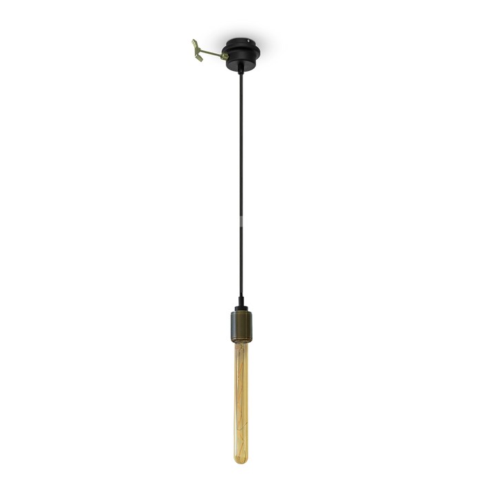 Lampadario con Portalampada Bronzo Dorato