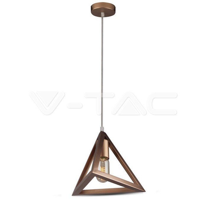 Lampadario con Portalampada Geometrico Oro Champagne 3D Rotondo