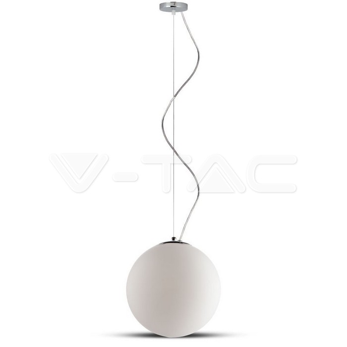Lampadario con Portalampada Vetro Cromo