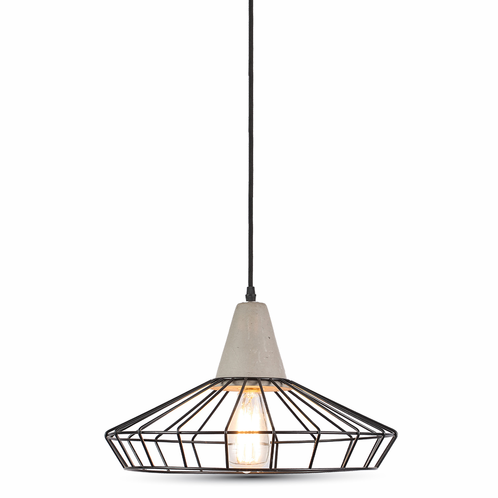 Lampadario in Calcestruzzo+Retina 330mm