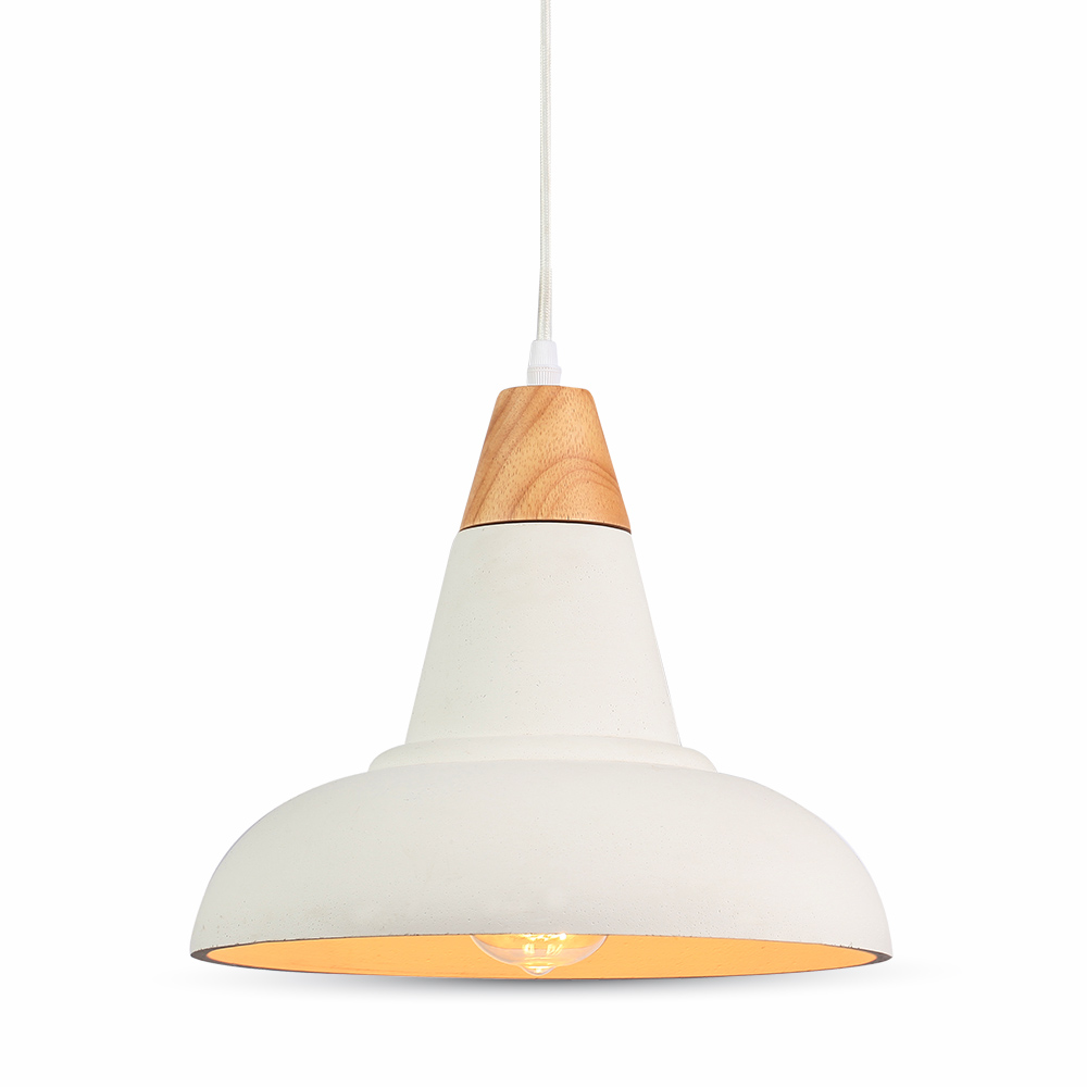 Lampadario in Calcestruzzo+Legno __290mm