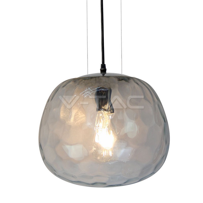 Lampadario con Portalampada Vetro Design Sospensione 3 __300mm