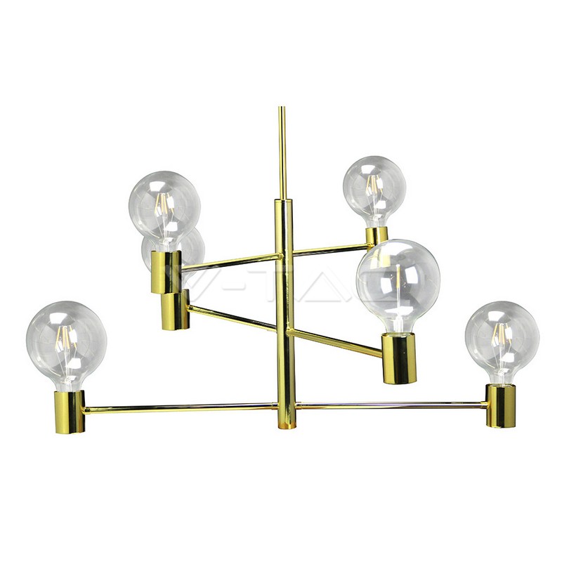 Chandelier moderno Oro Regolabile 6 lampadine