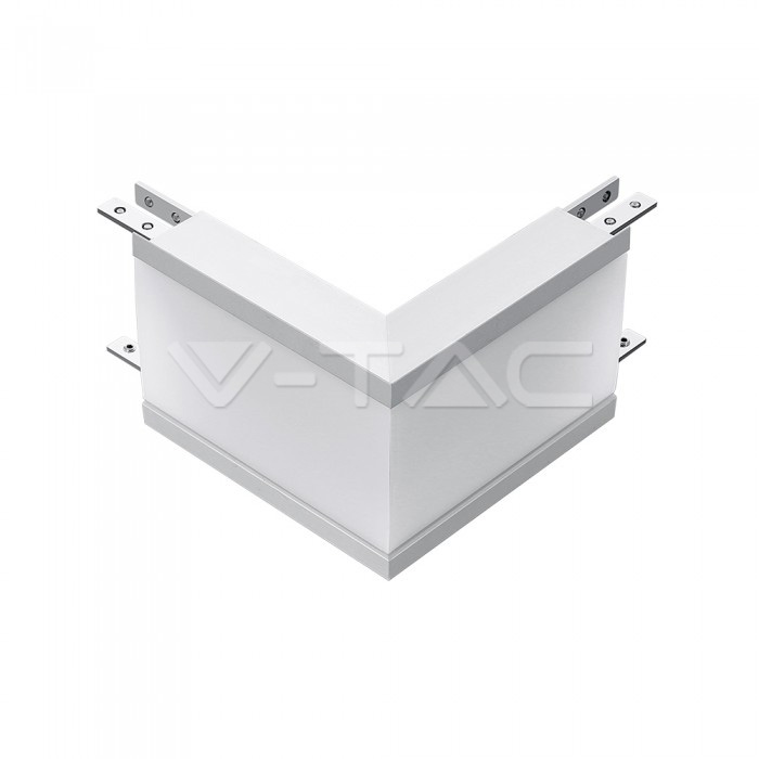 10W L Shape Connettore Outside Silver Body 4000K