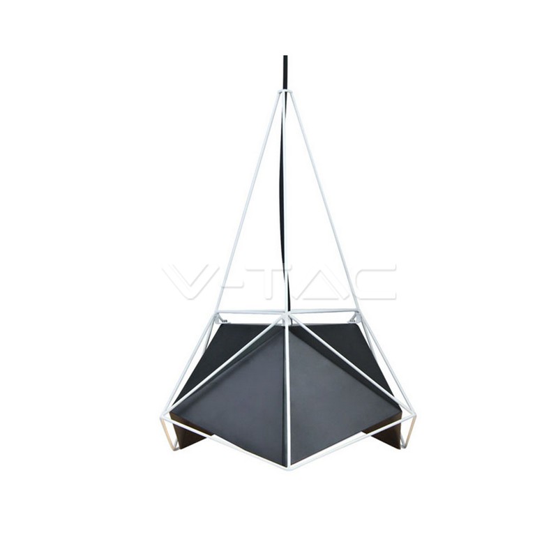 Pendente Light Basics Net Prism Nero Lampshade