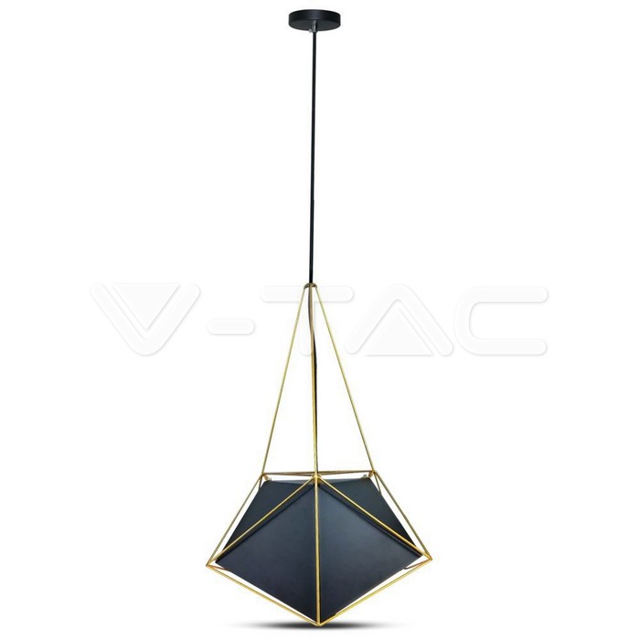 Pendente Light Basics Net Prism Black Lampshade