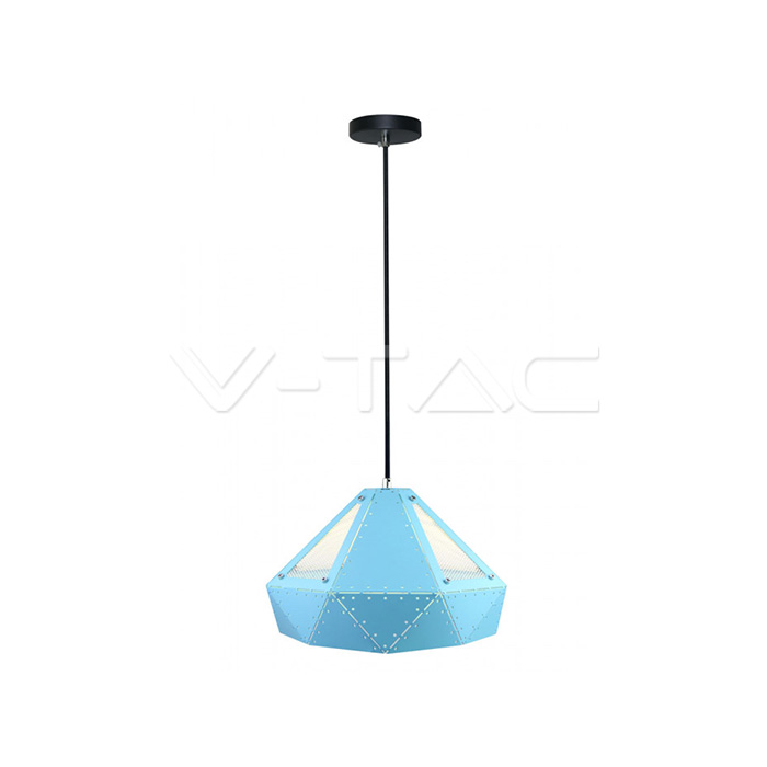 Pendente Light Pastel Prism Blu 310 x 180 mm