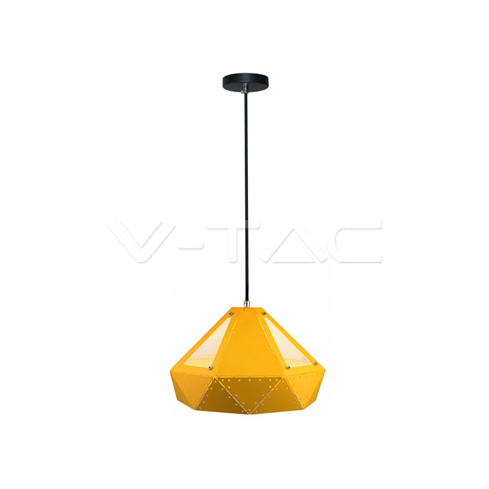 Pendente Light Pastel Prism Giallo 310 x 180 mm