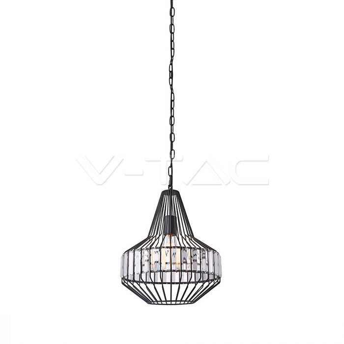 Pendant Light Metal W/Crystel Top D300*360mm