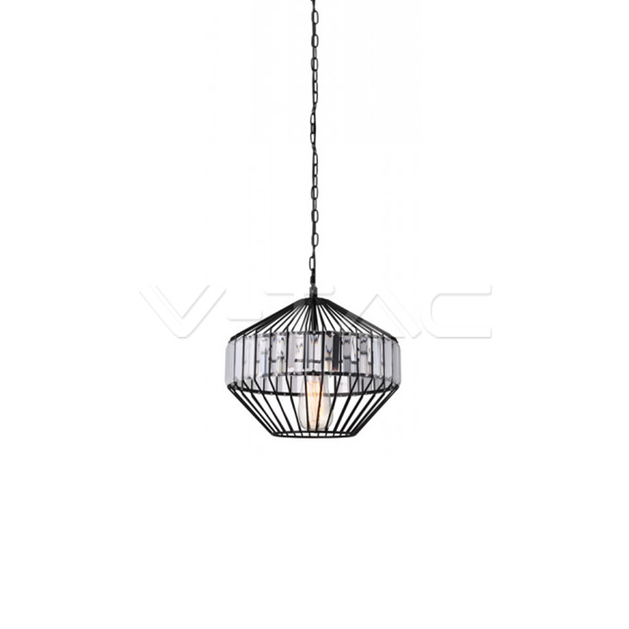 Pendant Light Metal W/Crystel Middle D330*300mm
