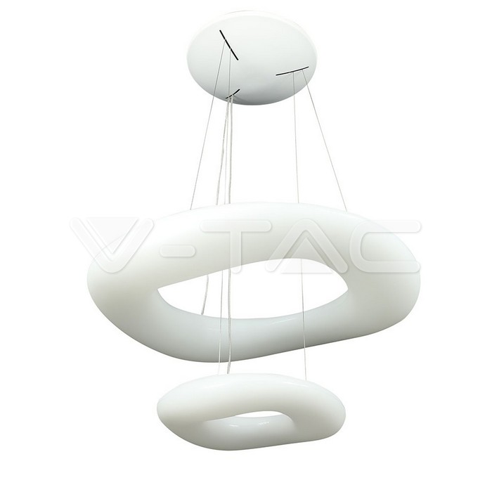 60W Pendente Rotondo Cambia colore D:600 Dimmerabile Bianco