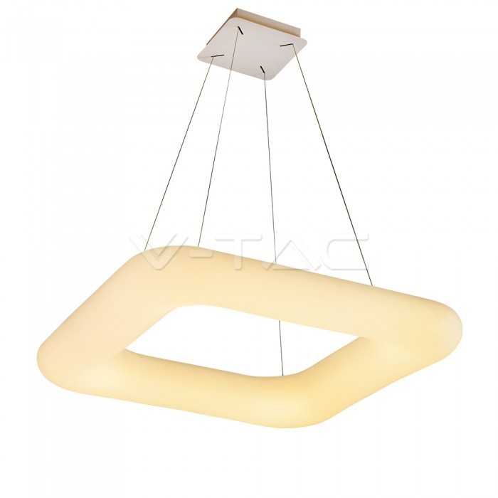 42W Pendant Quadrato Cambia colore 600 x 600 Dimmerabile Bianco