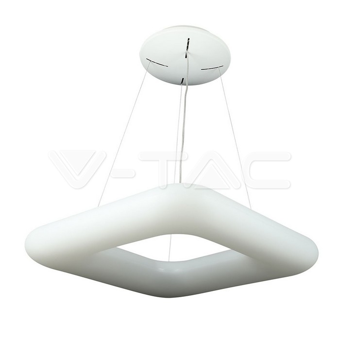 40W Pendant Quadrato Cambia colore 460 x 460 Dimmerabile Bianco