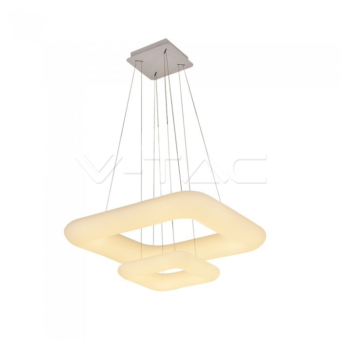 68W Pendente Quadrato Cambia colore Dimmerabile Bianco