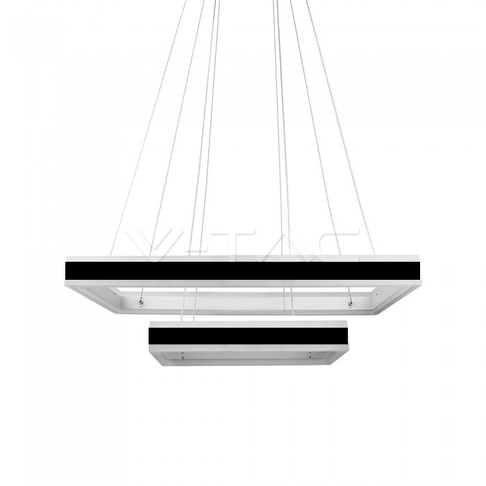 115W Soft Light Chandelier Dimmable Black 3000K