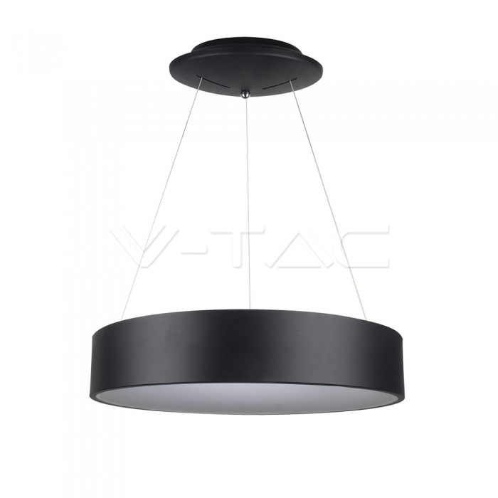 20W LED Surface Smooth Pendant Light Dimmable Black 3000K