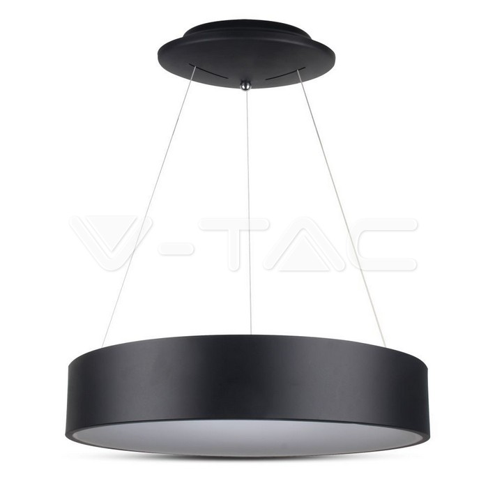 30W LED Surface Smooth Pendant Light Dimmable Black 3000K