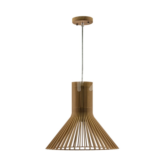 Lampada a sospensione in legno cono D350 x H310mm