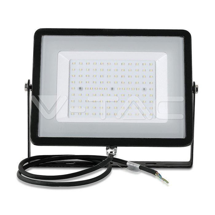 100W Proiettore LED SMD SAMSUNG Chip Corpo Nero Luce Calda