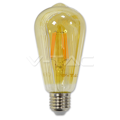 Filamento LED 6W E27 Bianco caldo