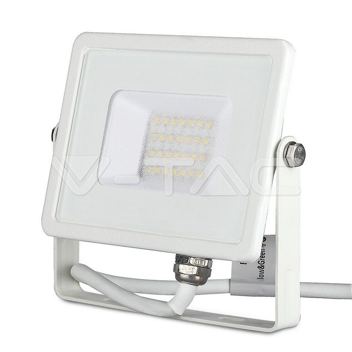 20W LED Proiettore SMD SAMSUNG Chip Corpo Bianco 3000K