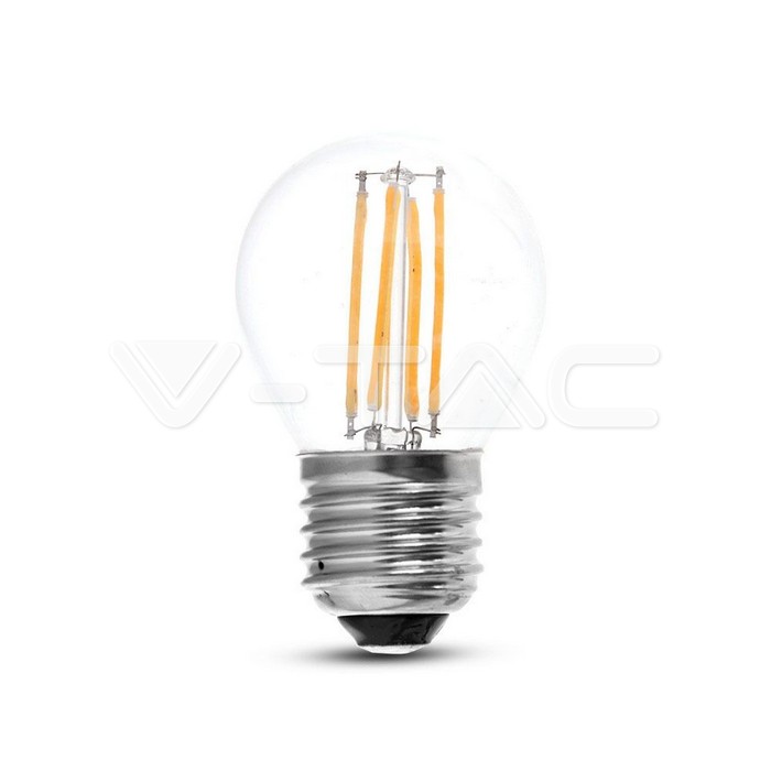 Lampadina LED filamento E27 4W G45 Bianco freddo