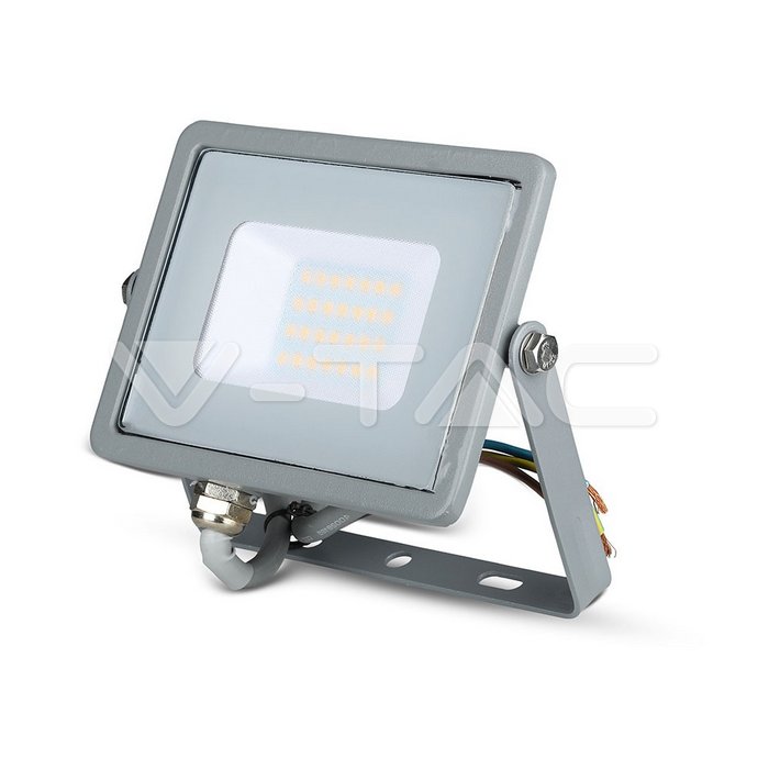 20W LED Proiettore SMD SAMSUNG Chip Corpo Grigio 6400K