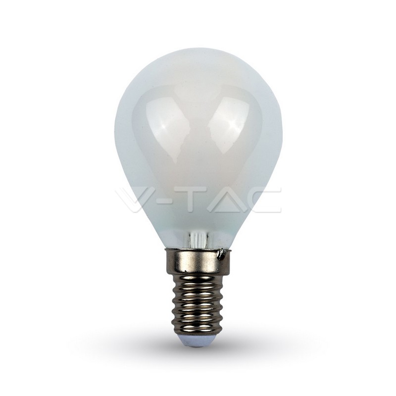 lampadina LED 4W Filamento Crociato E14 P45 Frost Bianco freddo