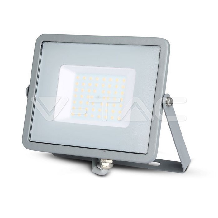 50W LED Proiettore SMD SAMSUNG Chip Corpo Grigio 4000K