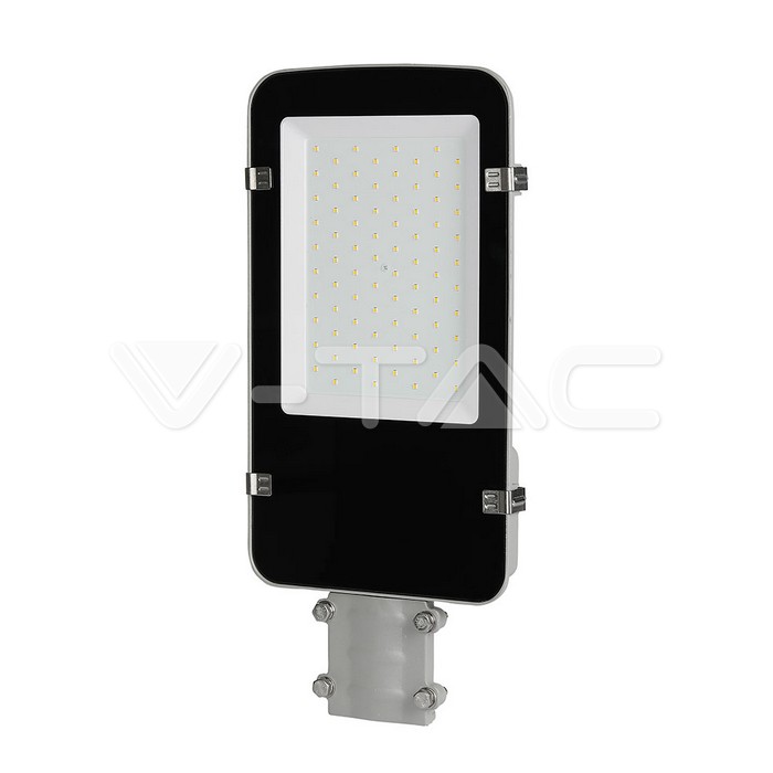 LED Armatura Stradale SAMSUNG Chip A++ 5 anni Warranty 50W Corpo Grigio 4000K