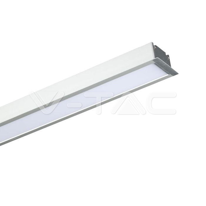 Luce lineare LED SAMSUNG Chip 40W Incasso Corpo d'argento 6400K