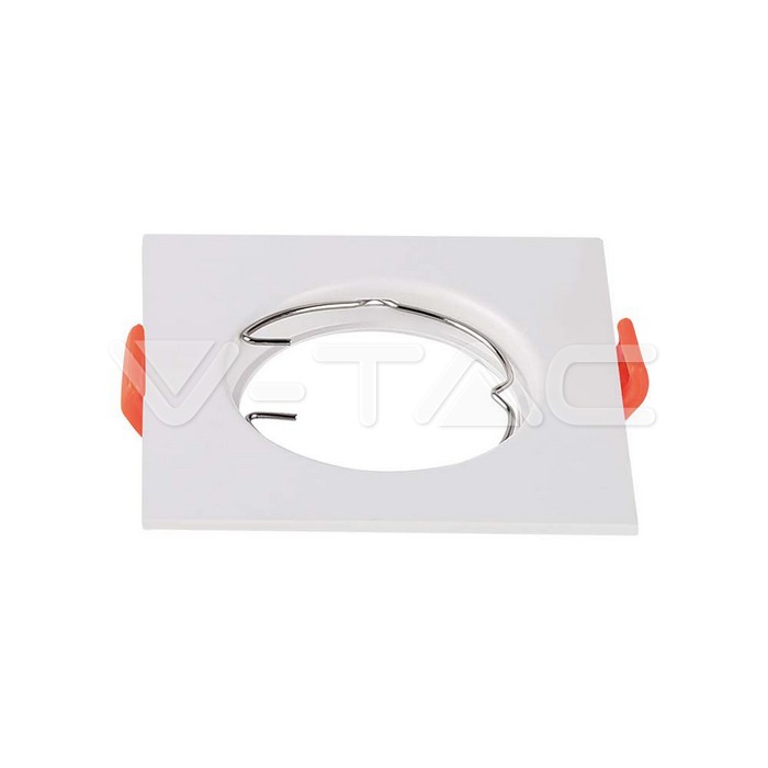 GU10 Fitting Square White 2pcs/pack