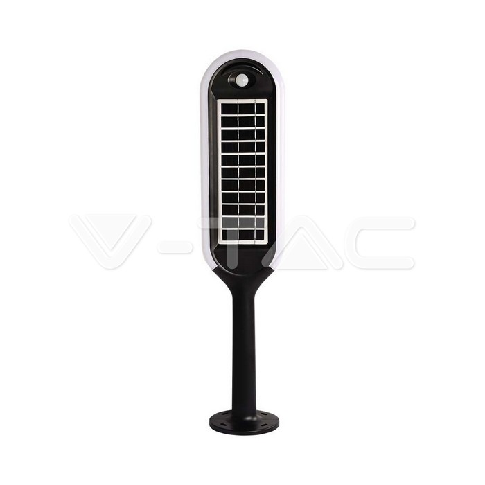 5W LED Solar Bollard Light With White + Black Body 4000K