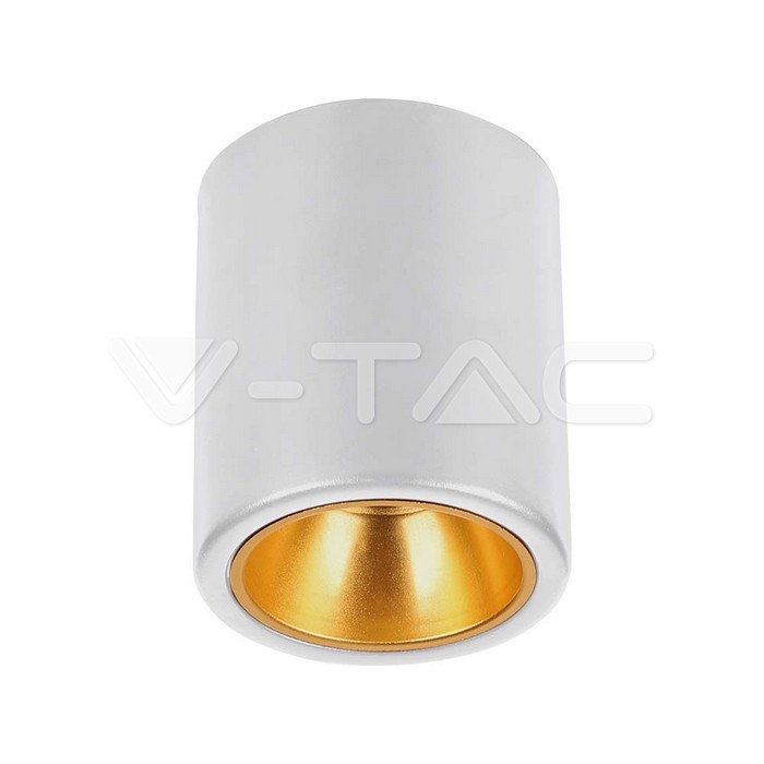 Surface Mounted GU10 Fitting Round White