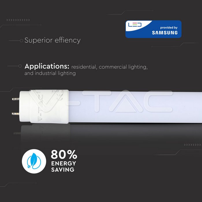 LED Tubo SAMSUNG Chip 150cm 22W A++ G13 Nano Plastica 6400K img 4