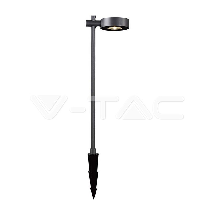 Lampada LED da Giardino 6W con Doppio Fissaggio a Terra Colore Nero h:102cm 4000K IP65