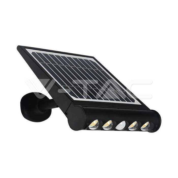 Lampada LED da giardino 8W Con Pannello Solare 3000K Con Sensore PIR IP65