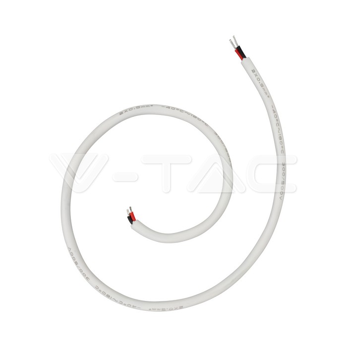 Cavo gommato elettrico 2P Bianco tondo