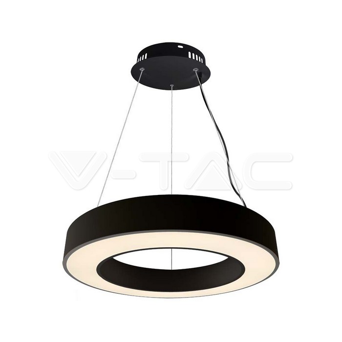 Lampadario LED a Sospensione Circolare  Dimmerabile Colore Nero 