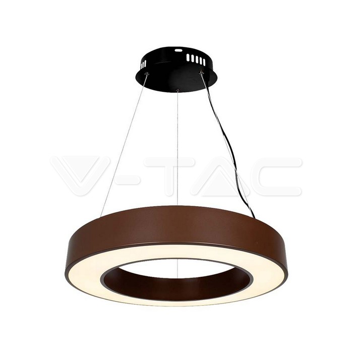 Lampadario LED a Sospensione Circolare Dimmerabile Colore Corten 