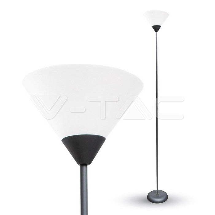 Lampada da terra E27 60W Corpo Nero