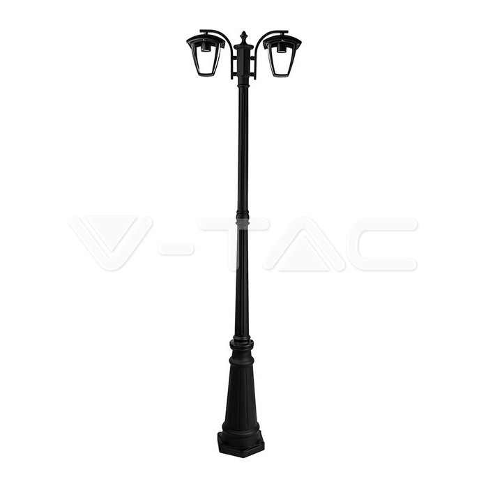 Lampada Giardino 2xE27 1990mm IP44 Nero