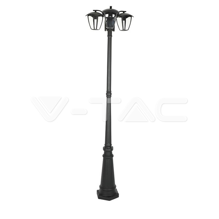 Lampada Giardino 3xE27 1990mm IP44 Nero