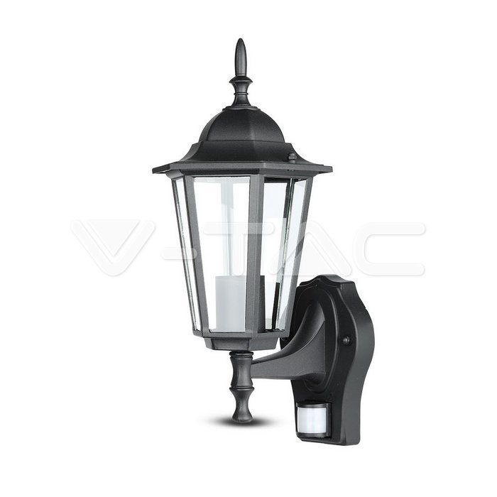 Lampada Giardino da parete Sensor E27 Nero