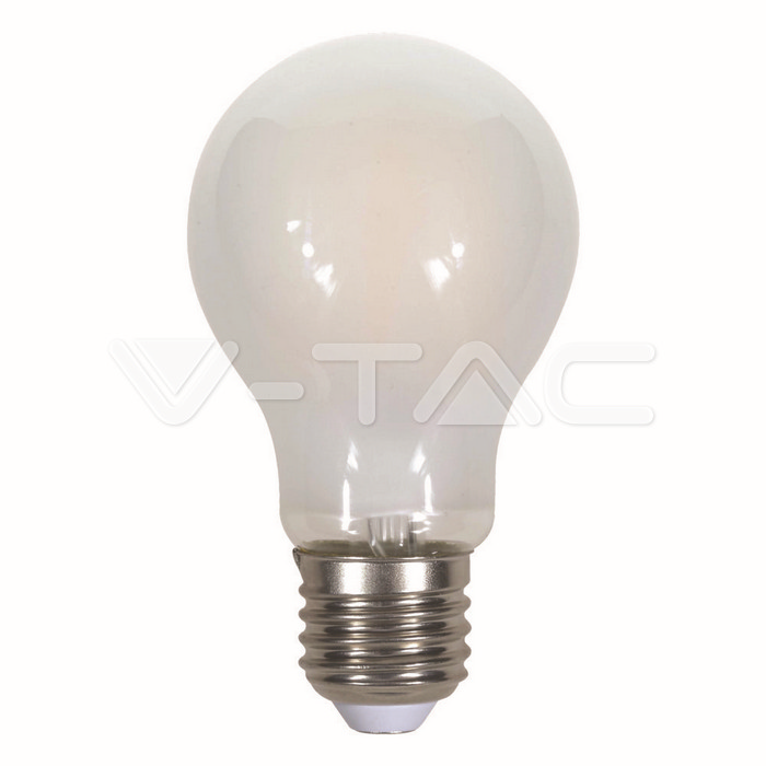 Lampadina LED 7W Filament E27 A60 A++ Opaco Bianco