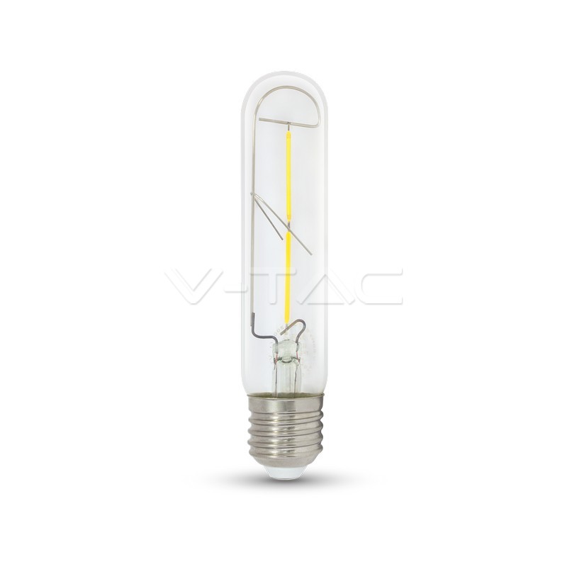 Lampadina LED 2W T30 E27 Filamento Bianco caldo