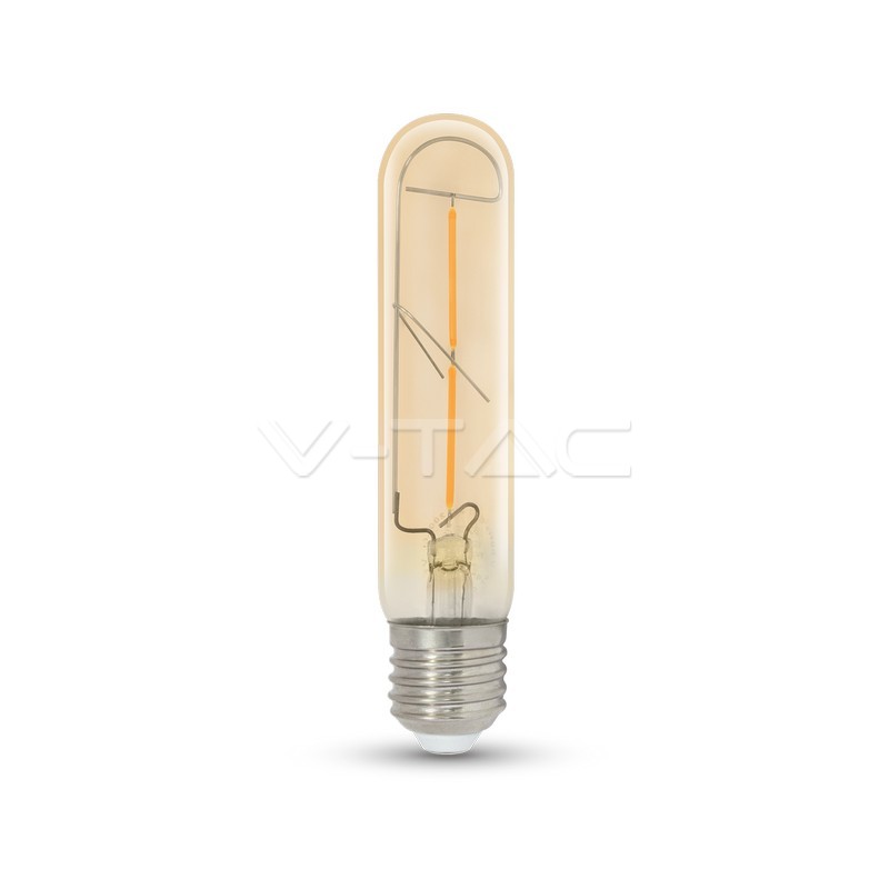 Lampadina LED 2W T30 E27 Filamento Ambra Bianco caldo